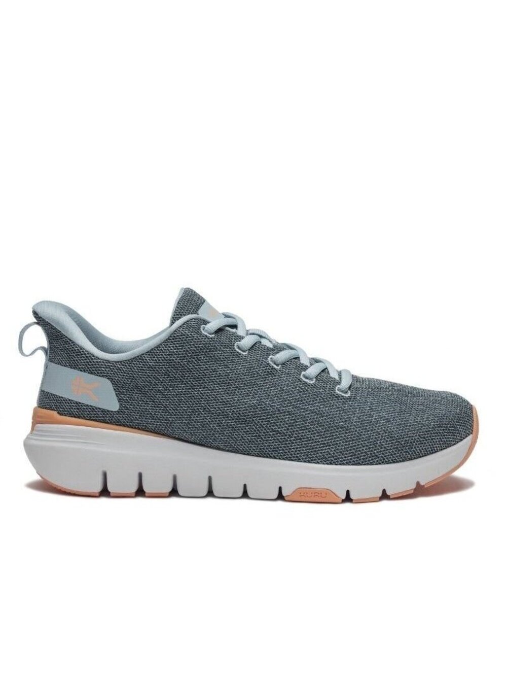 KURU Footwear Women's FLEX Via Mist Blue-Apricot Sneaker Sizes 5W-12W